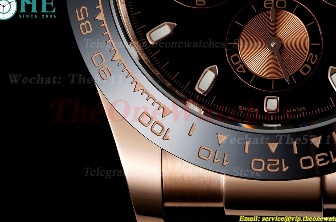 116515 RU RG Dial Black Daytona 904L SA4130 V2 BTF 0518